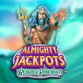 Official Jackpots logo: Almighty Jackpots – Realm of Poseidon by Novomatic at LuckyWins Casino