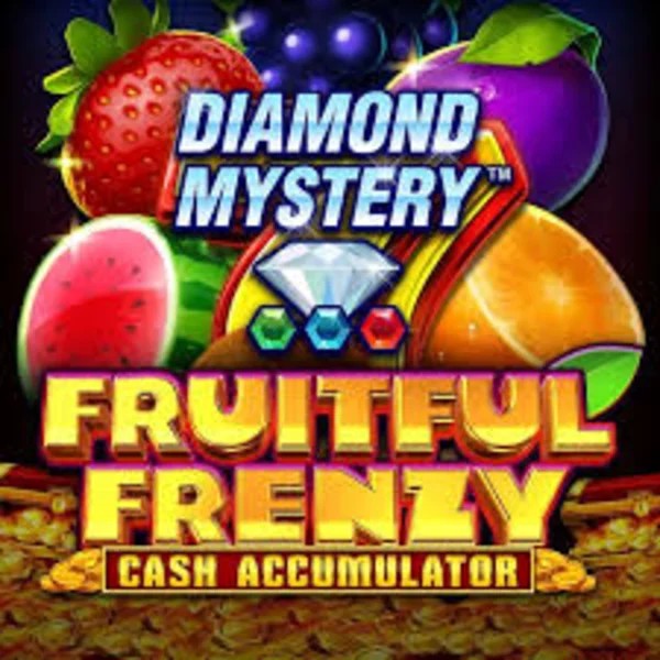 Diamond Mystery Fruitful Frenzy Cash Accumulator by Greentube, showcased at luckyspins-casino.eu.com – game logo