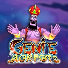 Genie Jackpots game by Blueprint Gaming – logo hosted on LuckyWins Casino