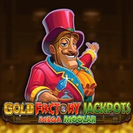 Play the Gold Factory Jackpots Mega Moolah slot by Aurum Signature Studios on LuckyWins Casino