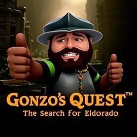 Gonzo's Quest logo by NetEnt at LuckyWins CasinoGonzo's Quest