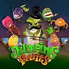 Jumping Fruits by Wazdan, showcased at luckyspins-casino.eu.com – game logo