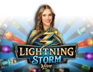 Lightning Storm game by Evolution – logo hosted on LuckyWins Casino