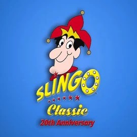 Slingo Classic 20th Anniversary logo by Slingo at LuckyWins Casino