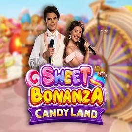 Sweet Bonanza Candy Land Live by Pragmatic Play, showcased at luckyspins-casino.eu.com – game logo