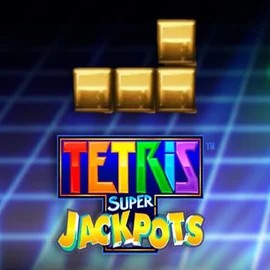 Tetris Super Jackpots slot visual from WMS available on luckyspins-casino.eu.com
