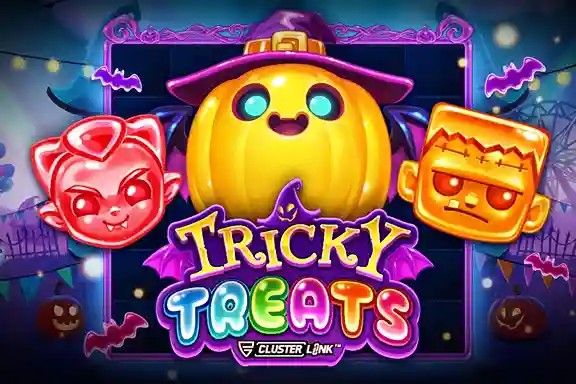 Tricky Treats game by Push Gaming – logo hosted on LuckyWins Casino